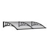 Living and Home Outdoor Door Canopy Window Awning with Drainage Channel