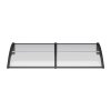Living and Home Outdoor Door Canopy Window Awning with Drainage Channel