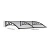 Living and Home Outdoor Door Canopy Window Awning with Drainage Channel