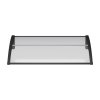Living and Home Outdoor Door Canopy Window Awning with Drainage Channel, 150cm (W) x 100cm (D) x 28cm (H)