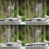 Living and Home 4W Solar Fountain Pump with Adjustable Solar Panel & 6 Nozzles