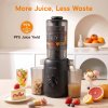 Living and Home 200W Cold Press Juicer Slow Masticating Machine