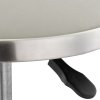 Living and Home Height-Adjustable PU Leather Round Salon Rolling Stool