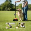 Living and Home Dog Feces Scooper Swivel Bin & Rake Kit with 35 Waste Bags
