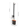 Living and Home Dog Feces Scooper Swivel Bin & Rake Kit with 35 Waste Bags