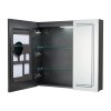 Living and Home 2-Door  Wall-mounted Bathroom Mirror Cabinet with Led Lights