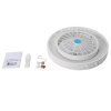 Living and Home Dia 50cm Round Acrylic Ceiling Mount LED Fan Light with Remote Controller, White