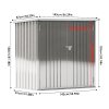Living and Home 4.6x2.9ft Garden Metal Tool Shed Outdoor Patio Storage House