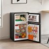 87L Under Counter Fridge Freezer  with Removable Shelves, Drawer