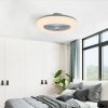 Living and Home 55cm Dia Round Acrylic LED Ceiling Light Fan with Remote Control, 3 Wind Speeds