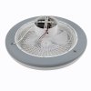 Living and Home 55cm Dia Round Acrylic LED Ceiling Light Fan with Remote Control, 3 Wind Speeds