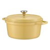 Living and Home 2.75 L Enameled Dutch Oven with Dual Handles and Lid