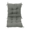 Living and Home Non-slip Garden Chair Cushion with Back for Indoor Outdoor, 110cm (W) x 50cm (D) x 15cm (H)