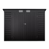 Living and Home 4x8ft Outdoor Storage Shed, Galvanized Steel Garden Shed Lockable with Double Doors & 2 Vents