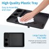 Living and Home Adjustable-Height Salon Tray on Wheels with Tool Holders
