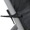 Living and Home Comfortable 8cm Thick Lounge Cushion, Bench Chair, Black