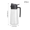 Living and Home 2-in-1 Premium Glass Oil Sprayer & Dispenser, 470ml