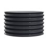 Living and Home 80cm Dia x 43cm H Round Metal Raised Garden Bed, Planter Box