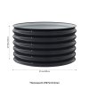 Living and Home 80cm Dia x 43cm H Round Metal Raised Garden Bed, Planter Box