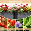 60cm W Rectangular Plastic Raised Garden Bed Planter Box with Water Reservoir