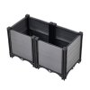 60cm W Rectangular Plastic Raised Garden Bed Planter Box with Water Reservoir