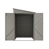Living and Home 4.71 x 8.86FT Metal Pent Roof Garden Storage Shed, Grey