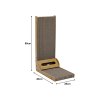 Corrugated L-shaped Cat Scratcher with Toys