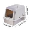 Enclosed Cat Litter Box, 40.6cm W x 60.6 cm D x 42cm H