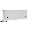 Living and Home TV Stand Electric Fireplace Adjustable Flame with Remote
