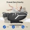 Living and Home Zero Gravity Full Body Massage Chair, PU Leather Electric Recliner with Touch Screen Control, Back Heating, Bluetooth Speaker, Full Body Airbag Massage, Foot Rollers and USB Charging