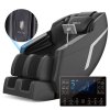 Living and Home Zero Gravity Full Body Massage Chair, PU Leather Electric Recliner with Touch Screen Control, Back Heating, Bluetooth Speaker, Full Body Airbag Massage, Foot Rollers and USB Charging