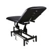 Living and Home Electric Height Adjustable Massage Table, Reclining Facial Spa Bed with Backrest Adjustment, Mobile Beauty Tattoo Bed with Wheels, 180cm Black PU Salon Treatment Bed