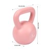 Pink 5lbs Strength Training Kettlebell with Non-Slip Handle