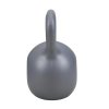Grey 30lbs Strength Training Kettlebell with Non-Slip Handle