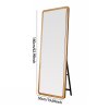 Rectangular Wood Framed Full Length Mirror, 160cm W x 50cm D
