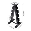 5-Tier Compact A-Frame Dumbbell Rack for Home