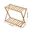 2-Tier Bamboo Storage Shelf