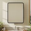Wall-Mounted Rectangular Bathroom Storage Mirror Cabinet