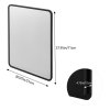 Wall-Mounted Rectangular Bathroom Storage Mirror Cabinet