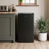 83L Single Door Fridge with Built-in Ice Box, Black