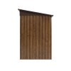 Living and Home 7.81 x 4.3FT Pent Roof Metal Garden Storage Shed, 3D Wood Grain Finish with Foundation, Vents & Sliding Doors