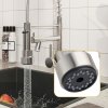 Dual Spout Swivel Kitchen Faucet with LED Light