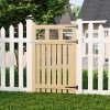 76x120cm Outdoor Wooden Garden Gate Fence Door