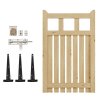 76x120cm Outdoor Wooden Garden Gate Fence Door