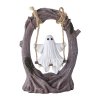 Living and Home Halloween Ghost on Tree swing Figurine