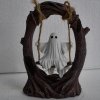 Living and Home Halloween Ghost on Tree swing Figurine