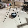 Living and Home Halloween Witch Cauldron on Tripod with Light Strip