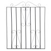 3ft Modern Metal Garden Gate Fence Gate Black with Fittings Bolt Heavy Duty