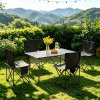 Portable Folding Camping Table with 4 Chairs
