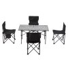 Portable Folding Camping Table with 4 Chairs